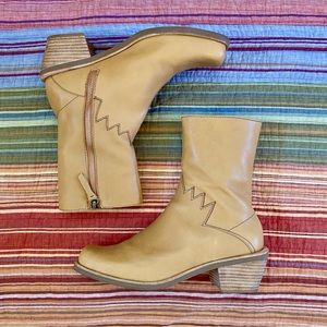 Bird of Flight Ojai Mid Height Ankle Calf Square Toe Boots